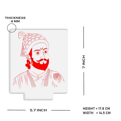 Chhatrapati Shivaji Maharaj Design Night Lamp